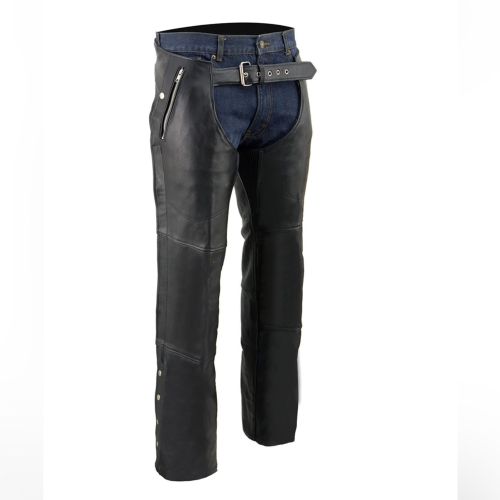 Vintage Genuine Leather Biker Skins Chaps